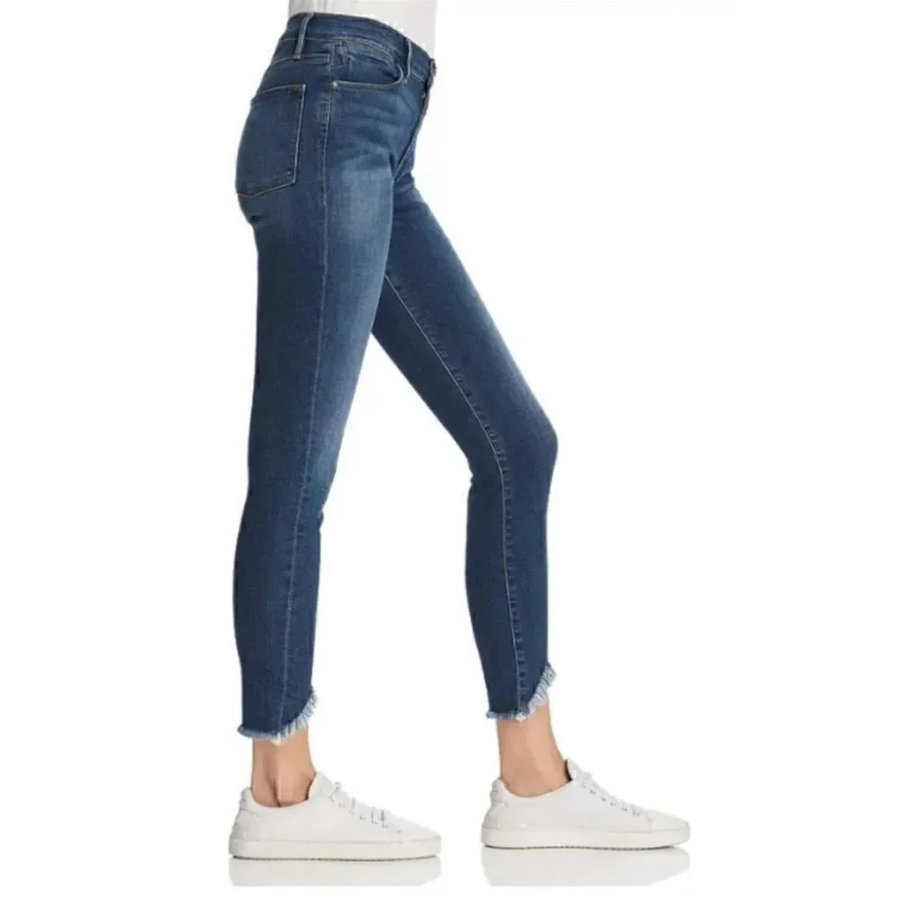 Frame Le High Skinny Triangle Hem Jeans Size 29